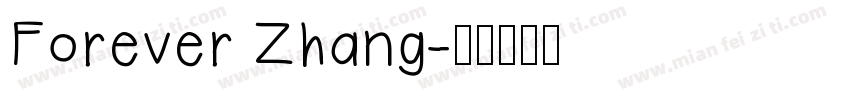 Forever Zhang字体转换